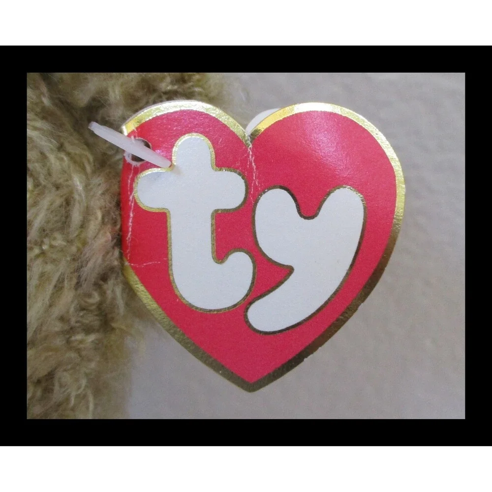 Ty Attic Treasures Heartley Bear Plush Sweater Hearts 1993 Vintage 12” Jointed